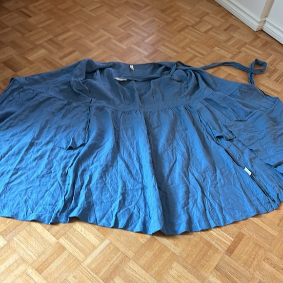 Blue Wrap Dress - Picture 3 of 10